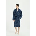 thumbnail image 3 of FELEMO Mens Short Robe Lightweight Bathrobe for Men（Blue/XL/2XL）, 3 of 3