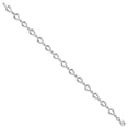 thumbnail image 3 of Diamond2Deal 14K White Gold Polished Link Chain Bracelet for Men 7.5", 3 of 7