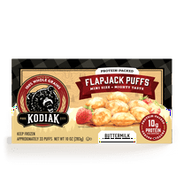 Kodiak Protein-Packed Buttermilk Flapjack Puffs, 10 oz, 33 Count (Frozen)