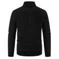thumbnail image 5 of Lilgiuy Men's Autumn And Winter Stand Collar Sweater Casual Fleece Jacket Black Fashion for 2022 Spring Winter, 5 of 5