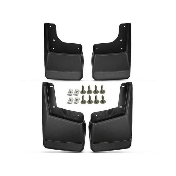 Mud Guard Set 4 - Compatible with 2003 - 2009 Hummer H2 2004 2005 2006 2007 2008