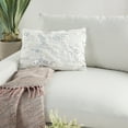 thumbnail image 4 of Mina Victory Sofia 14x20" Rectangle Faux Fur Sequins Throw Pillow in White, 4 of 5