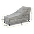 thumbnail image 2 of Summerset Shield Platinum 3-Layer Polyester Outdoor Chaise Lounge Cover - 77x30", Grey Melange, 2 of 8