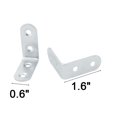 thumbnail image 2 of Unique Bargains Home Metal Cupboard Cover Corner Guard Angle Bracket Protector Silver Tone 12pcs, 2 of 3