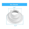 thumbnail image 4 of RV Plumbing Vent Cap Roof Sewer Cover for 1 to 2 3/8 Inch Pipe HJ403 White, 4 of 5