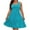 Sky Blue2, variant on yillto Plus Size Dress for Women's Crewneck Sleeveless Tiered Dresses Casual Basic Solid Color Loose Sundress
