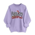 thumbnail image 4 of Merry Christmas Sweatshirts Womens Crewneck Christmas Printed Shirts Loose Long Sleeve Blouses Casual Xmas Sweatshirt Holiday Party Pullover Sweater Tops XXL, 4 of 8