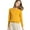 Yellow #808, variant on Bovemsi Womens Sweaters Cozy Women's New Round Neck Long Sleeve Loose Pullover Solid Knit Bottom Shirt Business Casual Sweaters