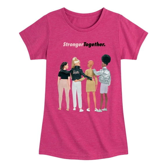 Barbie - Stronger Together - Toddler And Youth Girls Short Sleeve Graphic T-Shirt