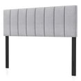thumbnail image 5 of Canddidliike Queen&Full Stripe Tufted Fabric Modern Headboard in Gray Linen Fabric, 5 of 5