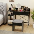 thumbnail image 2 of Gymax 42'' Computer Desk w/Power Outlets Hutch Drawer & 2 Open Shelves for Office, 2 of 9