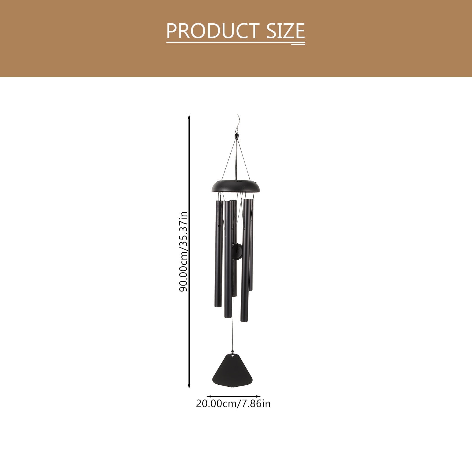 unbranded 1 Set Wind Chime Hanging Wind Bell Garden Hanging Wind Chime Patio Wind Chime Ornament