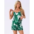 thumbnail image 2 of DARING DIVA Women's Sleeveless Satin Pajama Sets L Green, 2 of 7