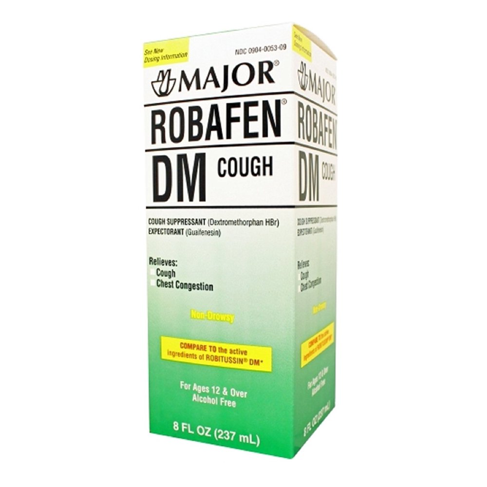 Major Robafen DM Syrup, Red, 10 mg, 237 mL