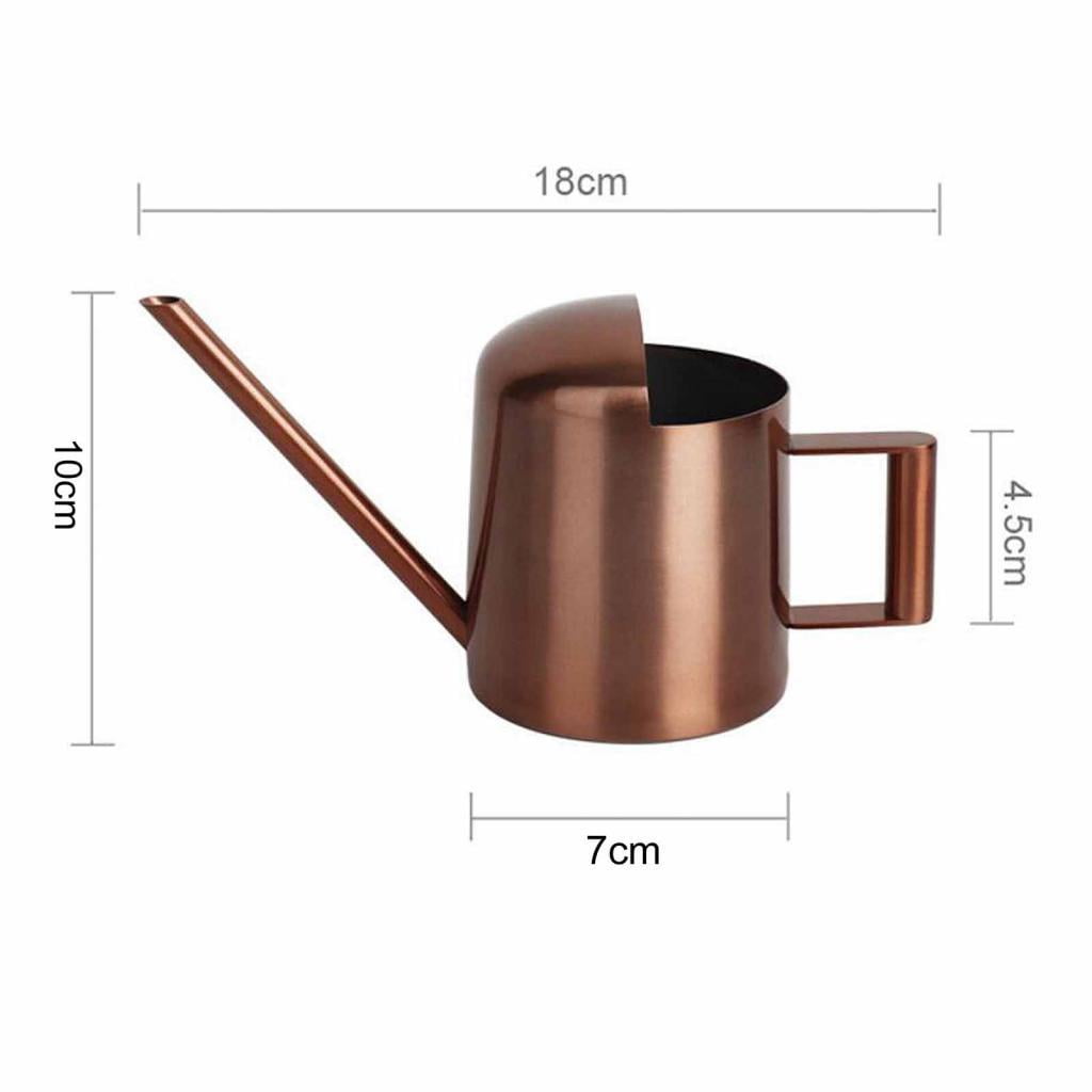 Fzaqwen Stainess Steel Watering Can Sprinkling Pot for Plants Herbs Copper