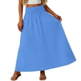 thumbnail image 5 of Tennis Skirts for Women Summer Elegant Everyday Skirt for Women Versatile Lightweight A-Line Midi with Breathable Comfort for Spring Wear Blue XXL, 5 of 5