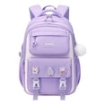 thumbnail image 2 of Mochila de estudiante para niños, mochila de escuela primaria de moda para adolescentes y niñas (púrpura) Likrtyny Para Estrenar, 2 of 6