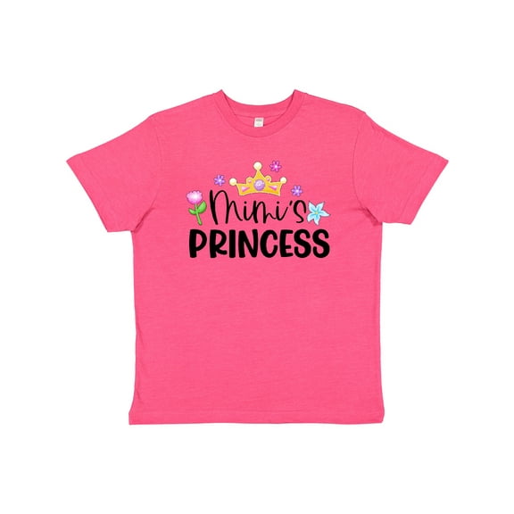 Inktastic Mimi's Princess Crown and Flowers Youth T-Shirt