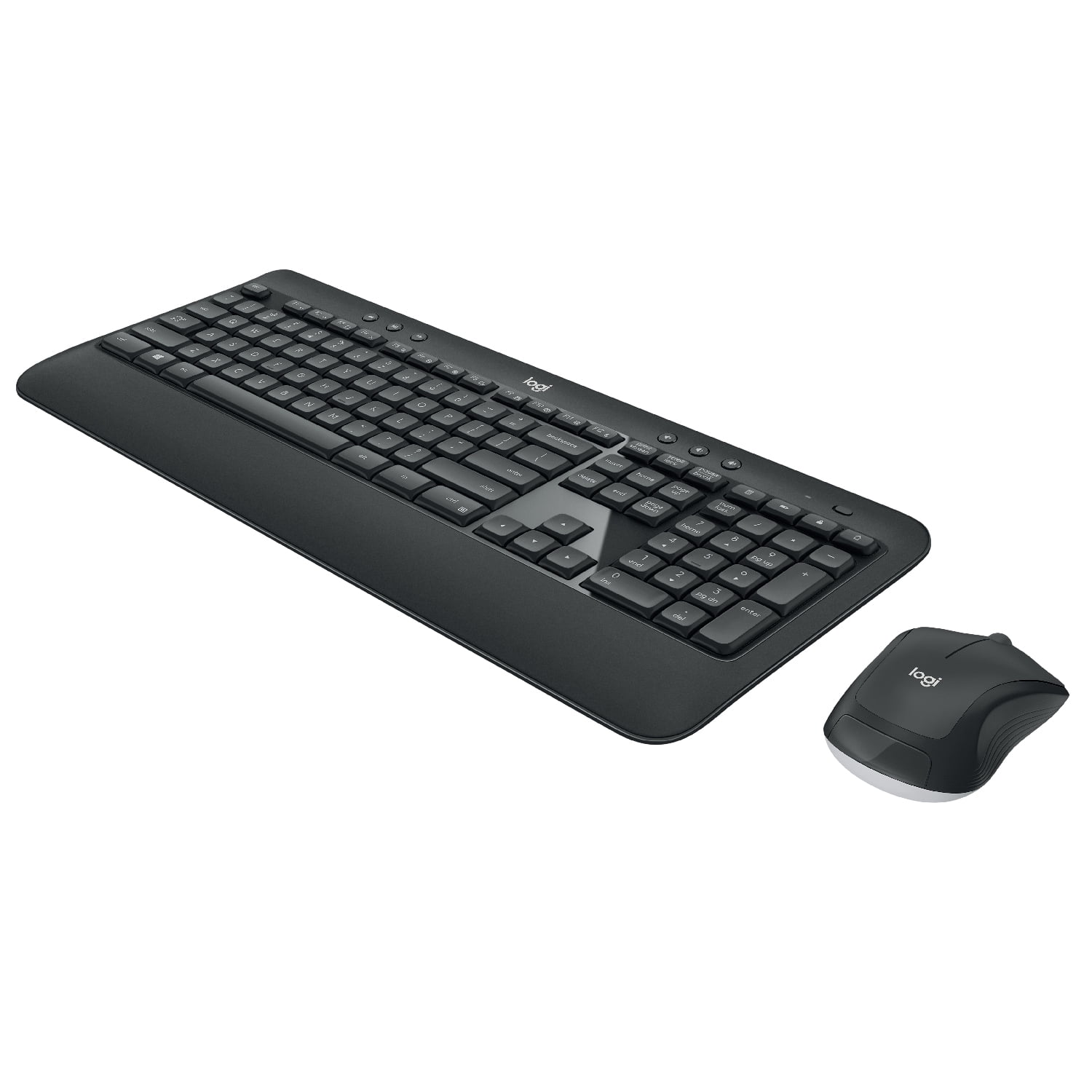 Logitech MK540 Advanced Wireless Keyboard & Mouse Combo Travel Home Office Modern Bundle with Boost Water-Resistant Portable Wireless Bluetooth Speaker, Gel Wrist Pad, & Gel Mouse Pad