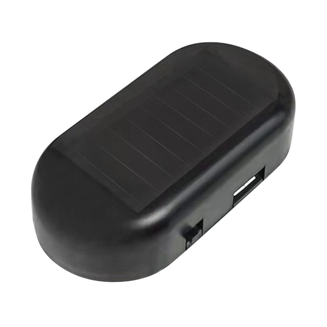 Car Solar Power Counterfeit Dummy Alarm Warning Car Device LED Flashing Warning Light ABS