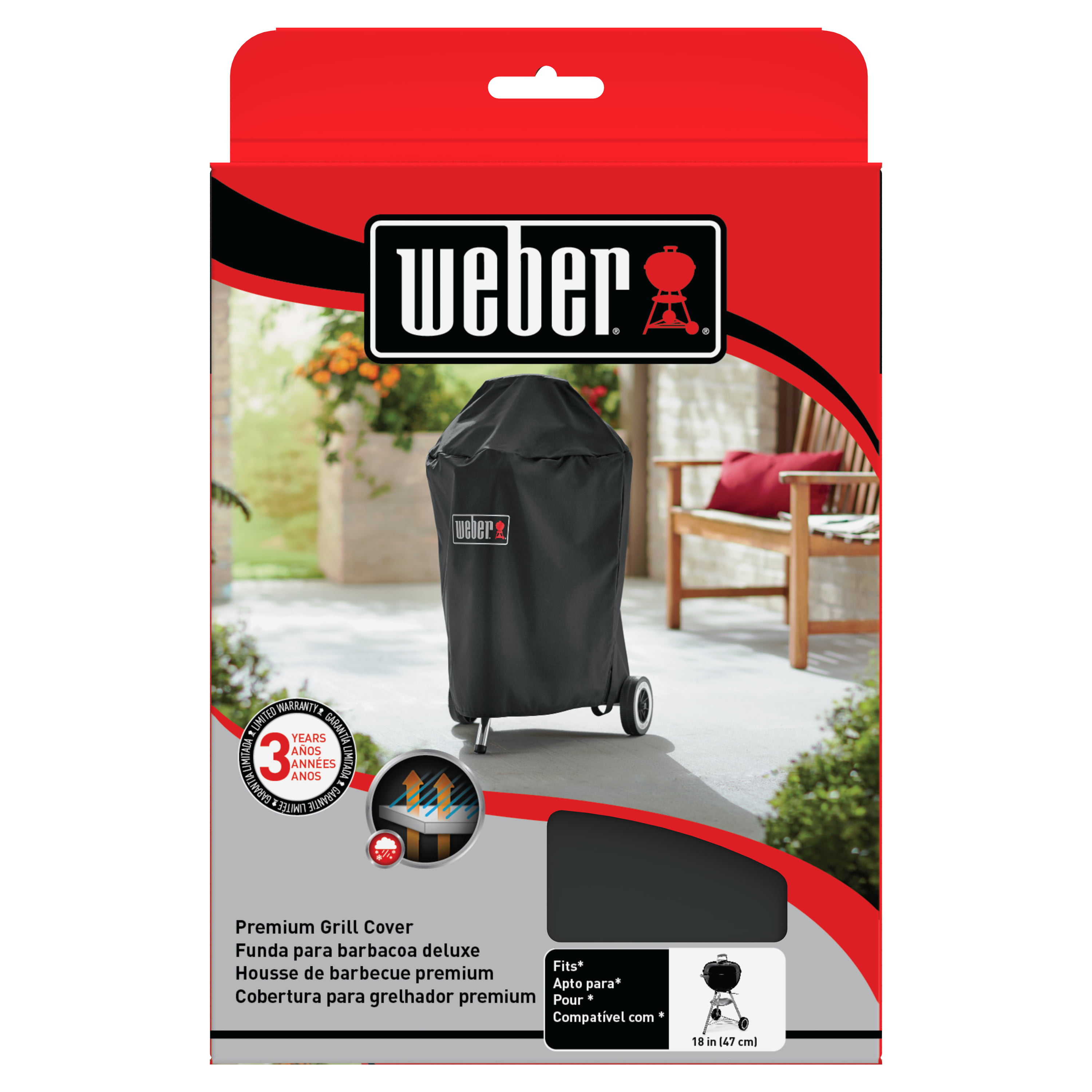 Weber 18 in Kettle Premium Grill Cover - Walmart.com