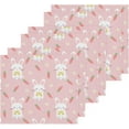 thumbnail image 2 of Coolnut Cute Rabbits Washcloths Towels, Highly Absorbent and Soft Cotton Face Cloths, 6 Pack Quick Dry Wash Cloths - 12 X 12 Inches Washcloth Gift, 2 of 7