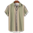 thumbnail image 3 of Camisa de moda con estampado de rayas, blusas de verano de gran tamaño para hombre, ropa informal de manga corta con botones, blusas de gran tamaño, camisas hawaianas, 3 of 5