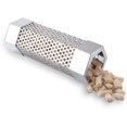 thumbnail image 3 of Ahumador de tubo de pellets de madera perforado de acero inoxidable, perfecto para cualquier parrilla eléctrica, de gas o de carbón (1 unidad, plateado), 3 of 5