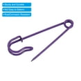thumbnail image 4 of Uxcell Safety Pins 1.97 Inch Large Metal Sewing Pins Purple 50Pcs, 4 of 5