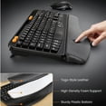 thumbnail image 5 of Ergonomic Wireless Keyboard & Mouse Combo - Rechargeable Type-C, Cushioned Wrist Rest, 7.28” Phone Holder, Silent Mouse, 2.4G Lag-Free for Windows/Mac, 5 of 8