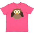 thumbnail image 3 of Inktastic Owl Fat Brown Youth T-Shirt, 3 of 5