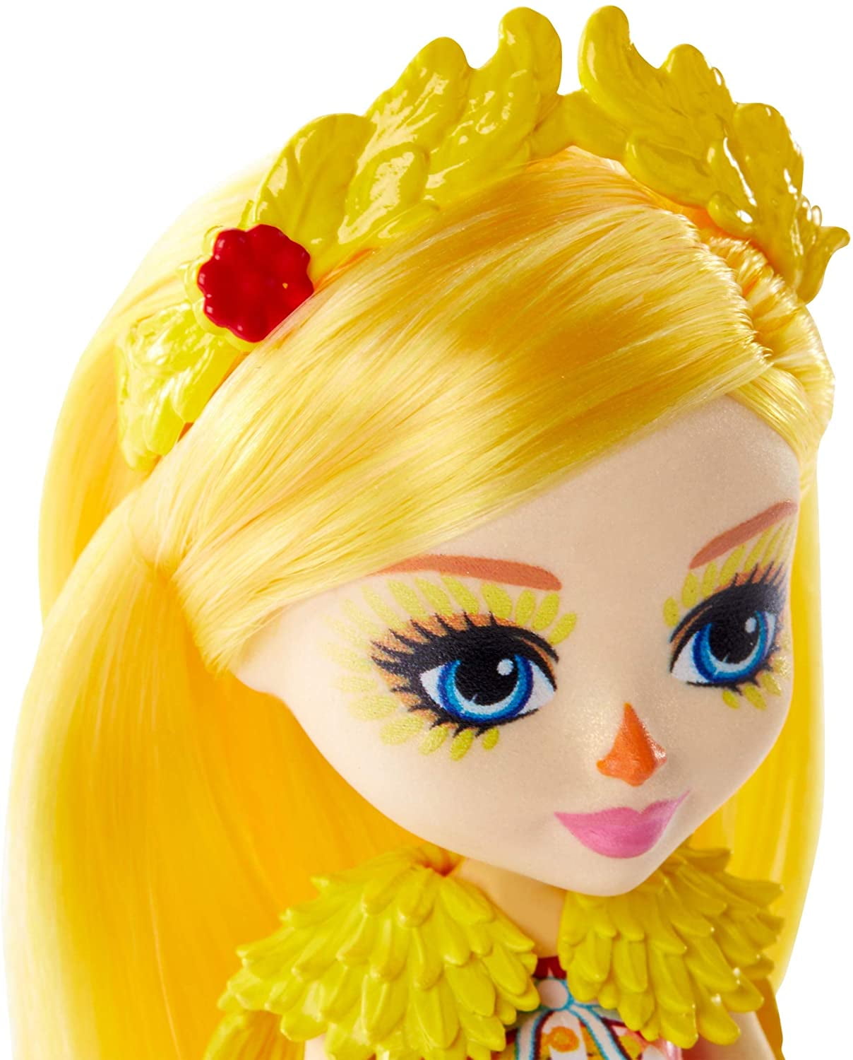 Enchantimals Family Toy Set Dinah Duck Doll 6 inch with Slosh and 4 Baby Duckling Figures