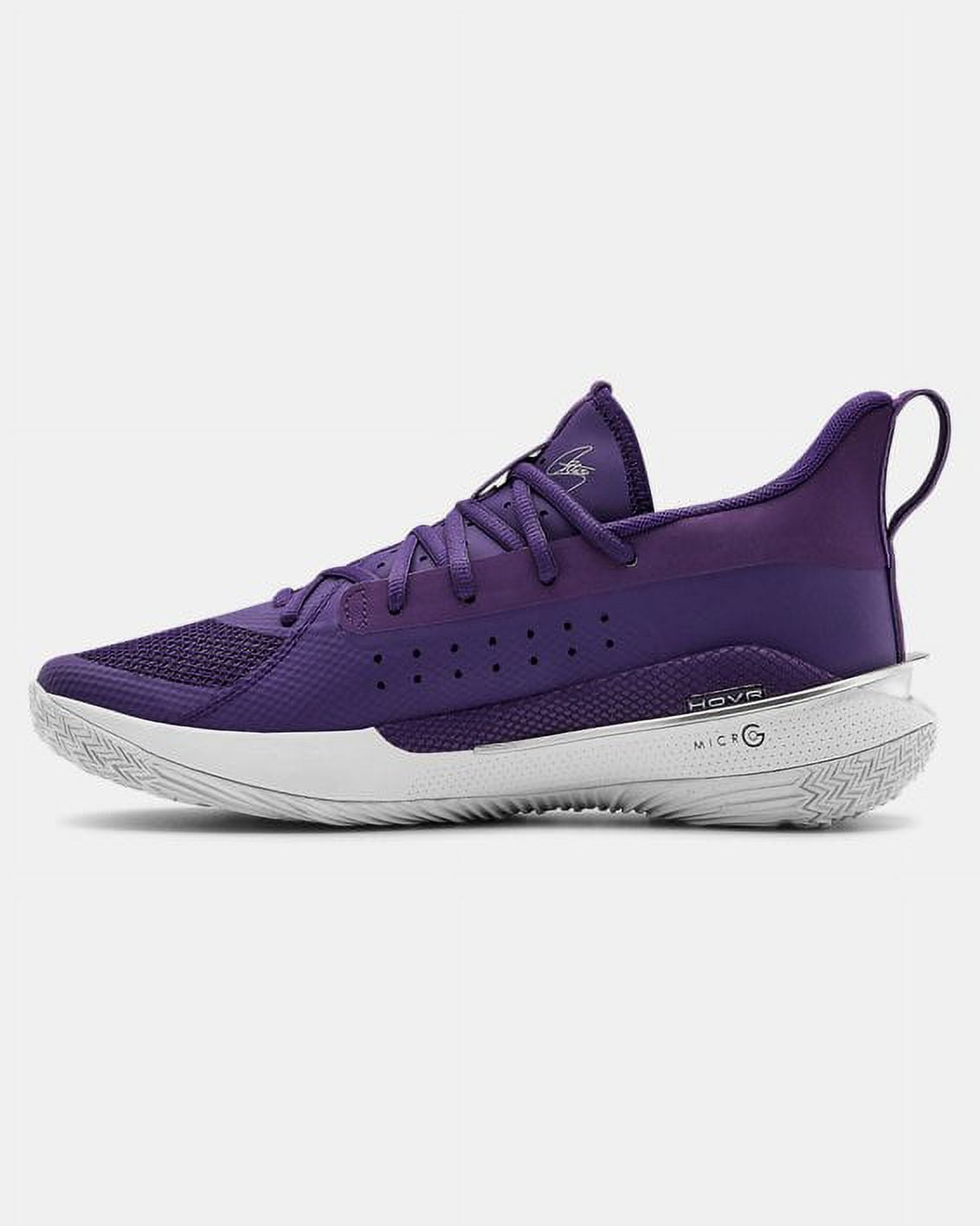 Under Armour Men's Team Curry 7 Basketball Shoes, Purple, 9 D(M