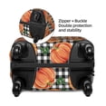 thumbnail image 4 of Lsque Autumn Pumpkins Gingham Printed Luggage Cover, Travel Luggage Protector,Scratch and Dirt Resistant, Fits 18-32 Inch Luggage - X-Large, 4 of 9