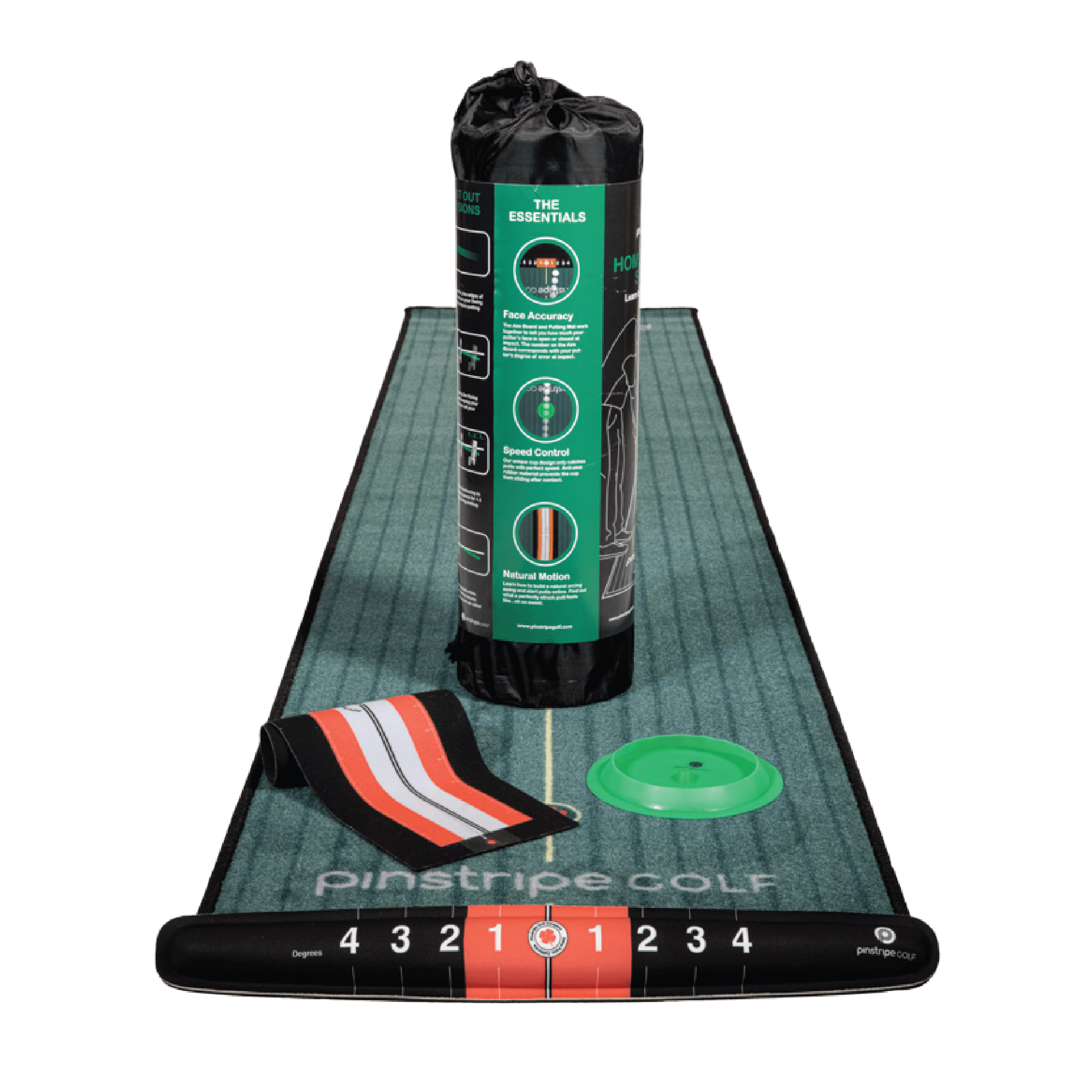 PINSTRIPE GOLF Putting Mat Indoor Studio 4 Putting Aids 2 Colors