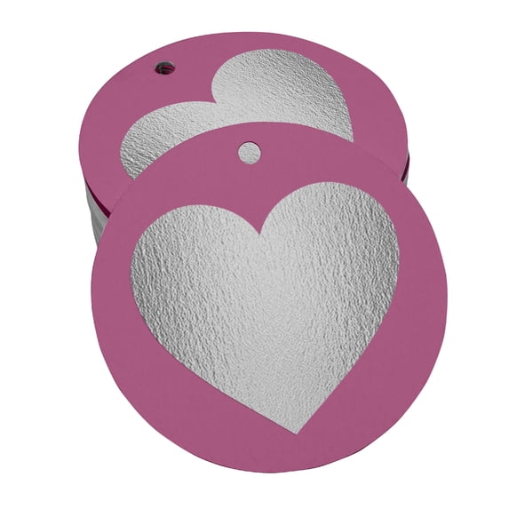 Inkdotpot Made With Love Wedding Bottle Tag Real Silver Foil Favor Hang Tags Pack Of 50