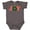 Charcoal Grey, variant on Inktastic Joy Christmas Ornament with Candy Cane Stripes Boys or Girls Baby Bodysuit