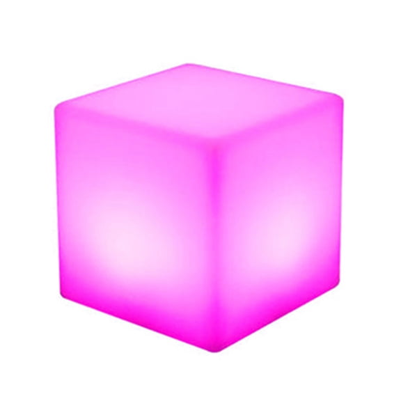 16 RGB Cube Seat Party Club Bar Chairs Furniture LED Color Changing Stool Tables