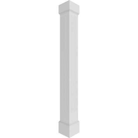 

Ekena Millwork 12 W x 8 H Craftsman Classic Square Non-Tapered Fluted Column w/ Mission Capital & Mission Base