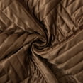 thumbnail image 4 of NTBAY 2 Pieces Silk Satin Twin Quilt Set, Luxury Bedspread Coverlet Set, 68"x92", Brown, 4 of 7