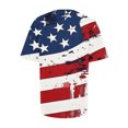 thumbnail image 4 of Qetyuw 4th of July Shirts for Women Funny Patriotic Red White and Blue Print Tshirts Elegant Short Sleeve Tees Soft Crewneck Blouses Tops Work Tops for Women, 4 of 6