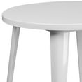 thumbnail image 6 of Flash Furniture Jeffrey Commercial Grade 30" Round White Metal Indoor-Outdoor Table, 6 of 8