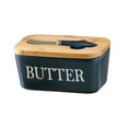 thumbnail image 5 of deevoka Ceramic Butter Dish Reusable Practical Multiuse with Cover Cheese, 5 of 9