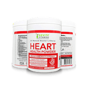 Gevity Vitamins Heart Health Powder – Premium Boost Nitric Oxide with L-Arginine | L-Citrulline | Coenzyme Q10 – Cardiovascular Support - 30 Servings