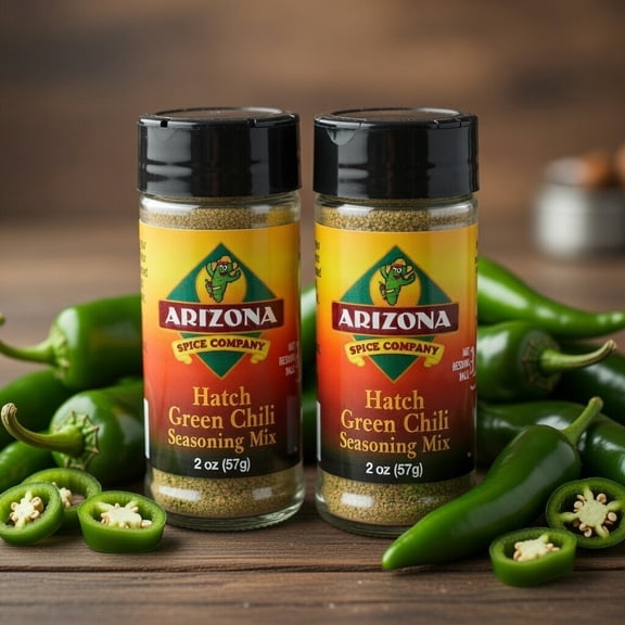 Arizona Spice Company Green Chile Seasoning Mix, Mild, 2 Pack, 2 oz