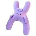 thumbnail image 2 of DLMCUH Car Sleeping Pillow, Purple Rabbit H‑Shape Cushion With Safety Belt Protector, Machine Washable Compressible Travel Gadget, for Vehicle Neck Back Relax Protection, 2 of 5