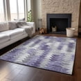 thumbnail image 6 of Addison Rugs Mayfield Washable Transitional Modern Purple Rectangle Rug, 9' x 12', 6 of 6
