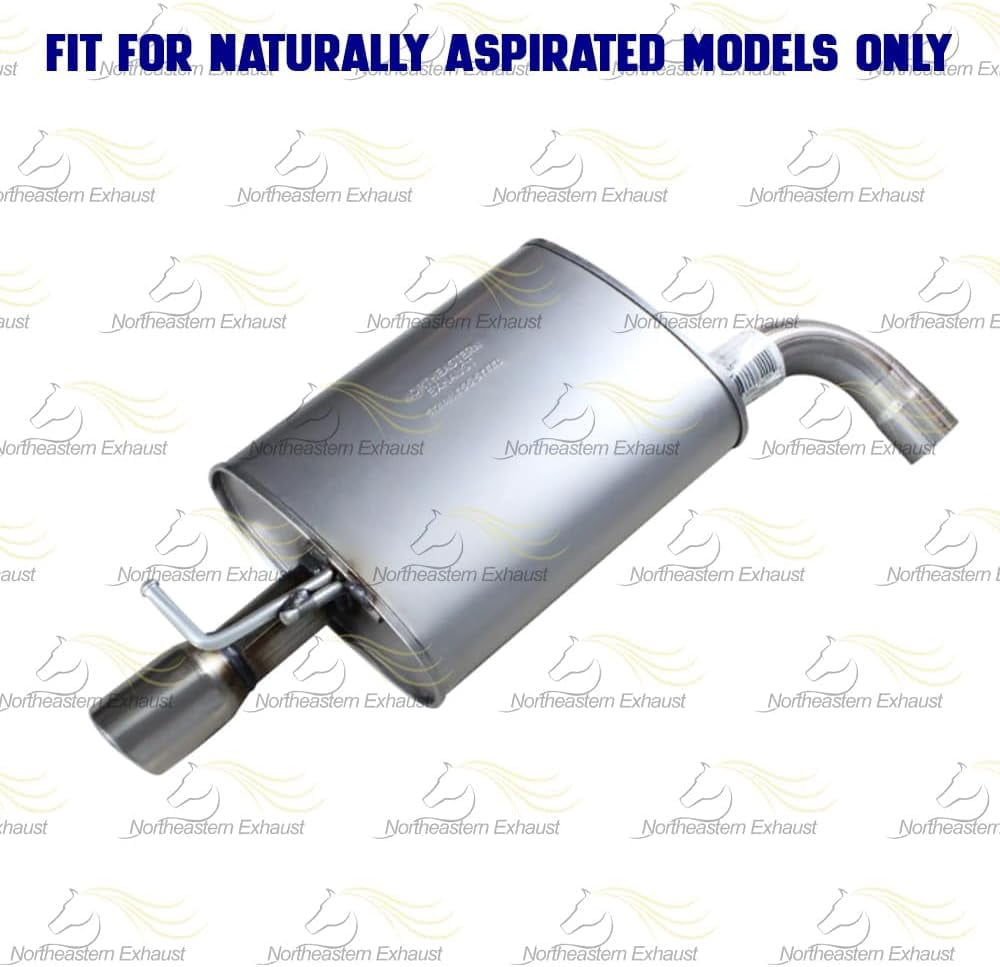 Northeastern Exhaust | Stainless Steel Passenger Side Muffler Fits 2012-2015 Ford Explorer 2.0L & 2011-2015 Ford Explorer 3.5L SUV - Direct Fit