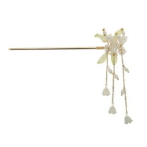 Unique Bargains 1 Pc Fashion Tassel Hairpin Hair Clips Hairdo Clip Rose Gold Tone