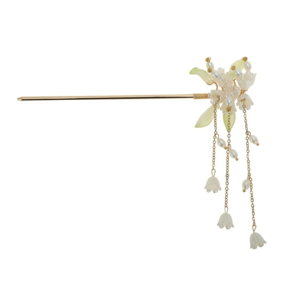 Unique Bargains 1 Pc Fashion Tassel Hairpin Hair Clips Hairdo Clip Rose Gold Tone